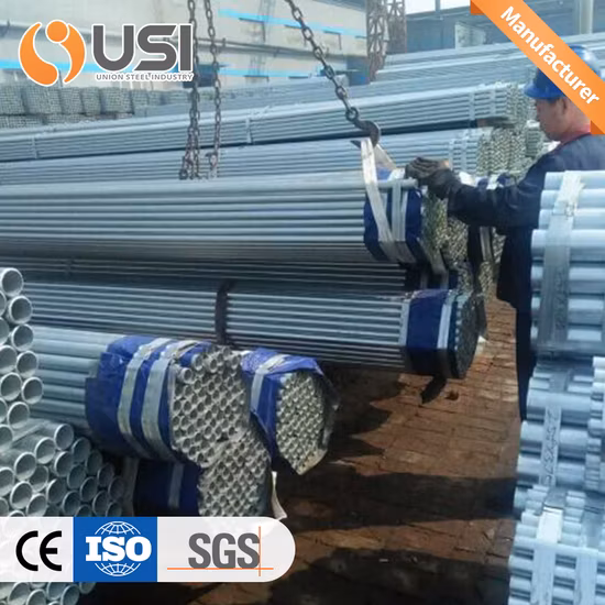 BS 1387 ASTM A53 verzinktes Stahlrohr für Gerüste